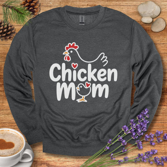 Chicken Mom Sweatshirt – Cute Farm Animal Pullover Gift for Poultry Moms & Backyard Chicken Keepers