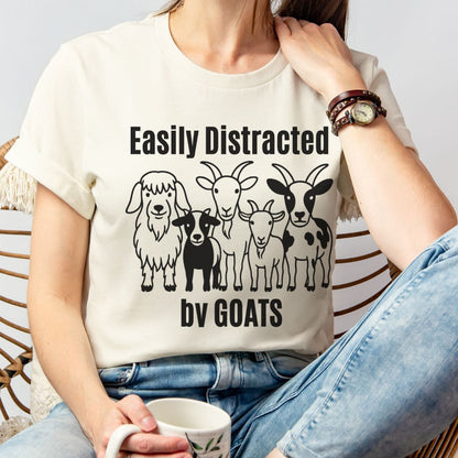 Easily Distracted by Goats Tee
