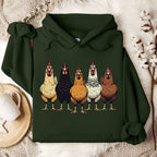 Multicolor Chicken Lineup Hoodie