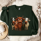 Surprised Cows Sweatshirt