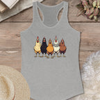 Colorful Chicken Lineup Tank Top