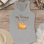 Feathered Therapist Chicken Tank Top