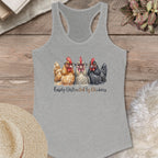 Distracted Chicken Trio Tank Top