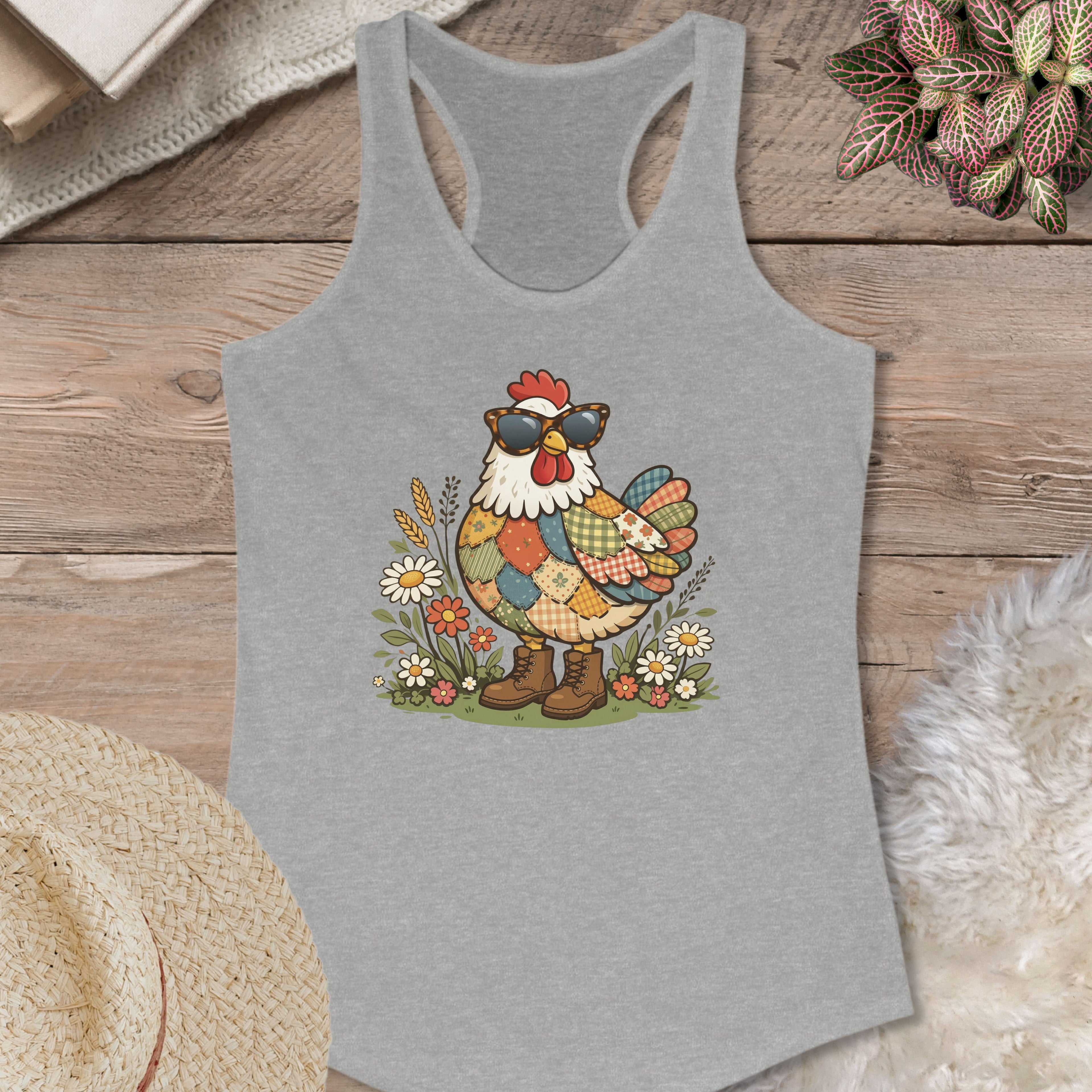 Patchwork Hen Summer Tank Top