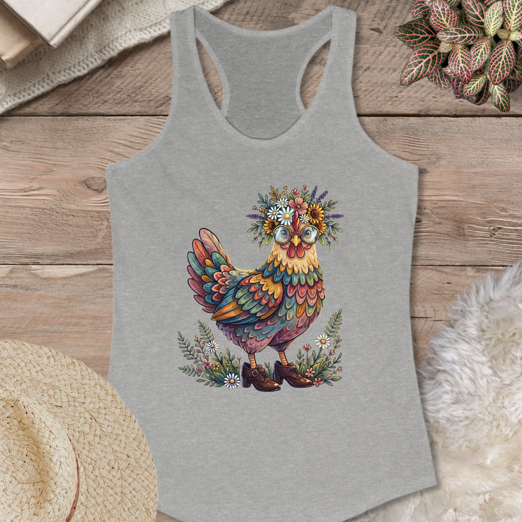 Colorful Chicken Garden Tank Top