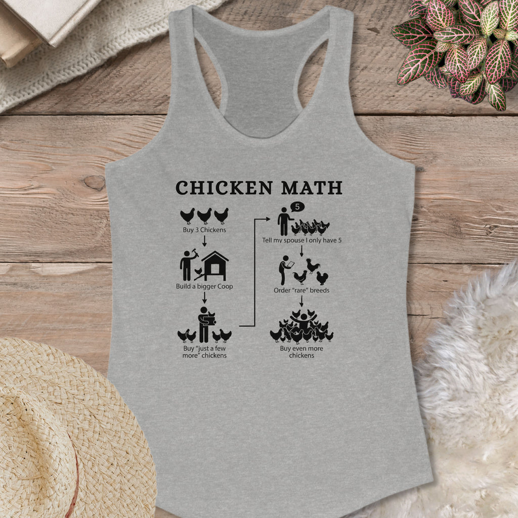 Chicken Math Diagram Tank Top