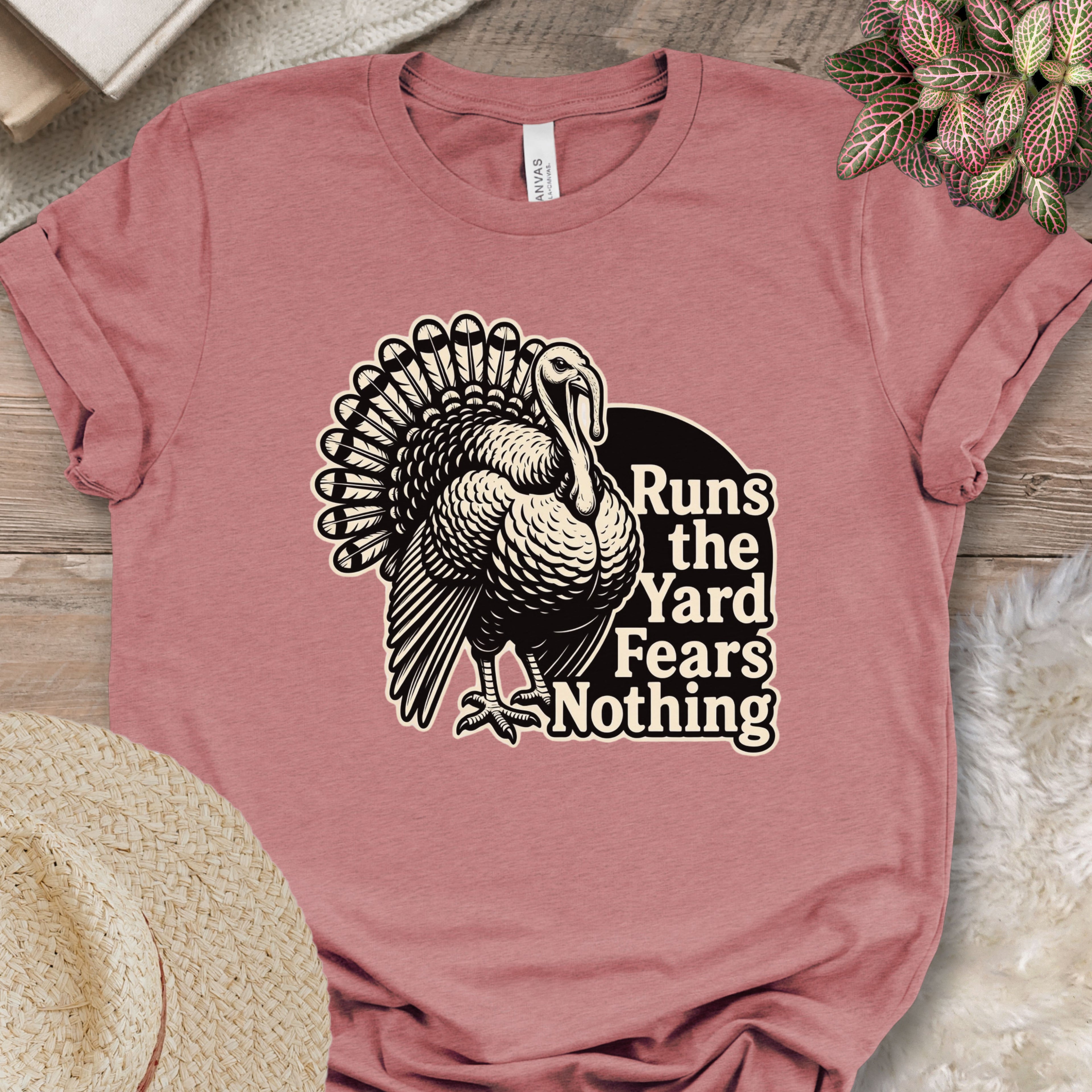 Tough Farmyard Turkey Graphic Shirt