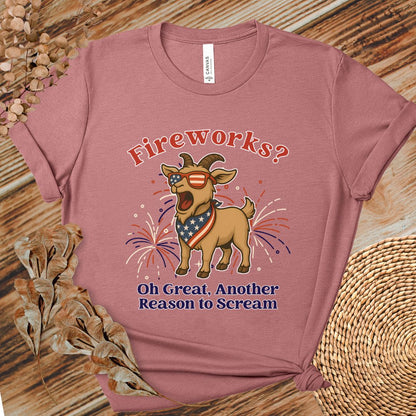 Fireworks Scream Goat Tee