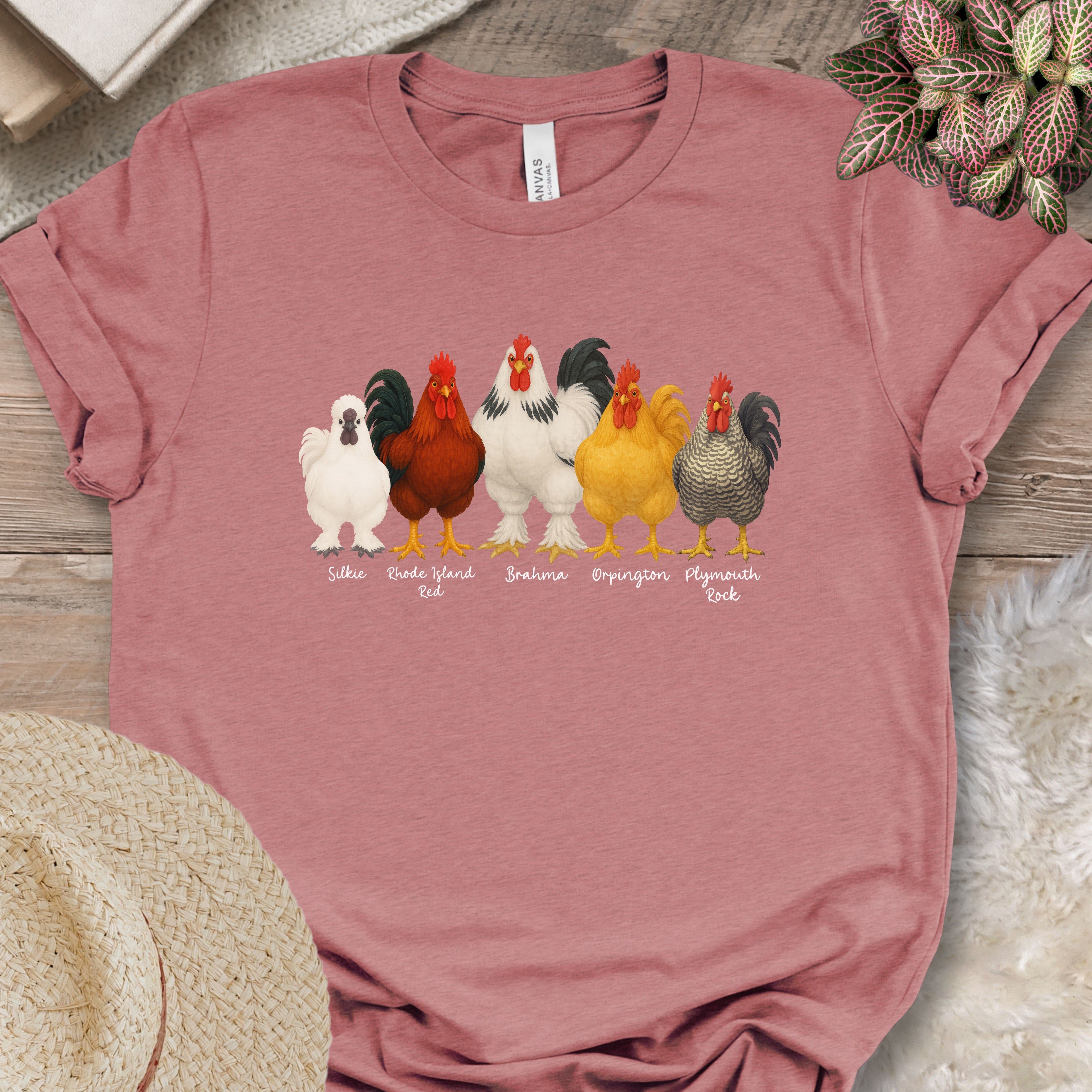 Rooster Roster Chicken T-Shirt
