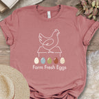 Farm Fresh Eggs Chicken Tee