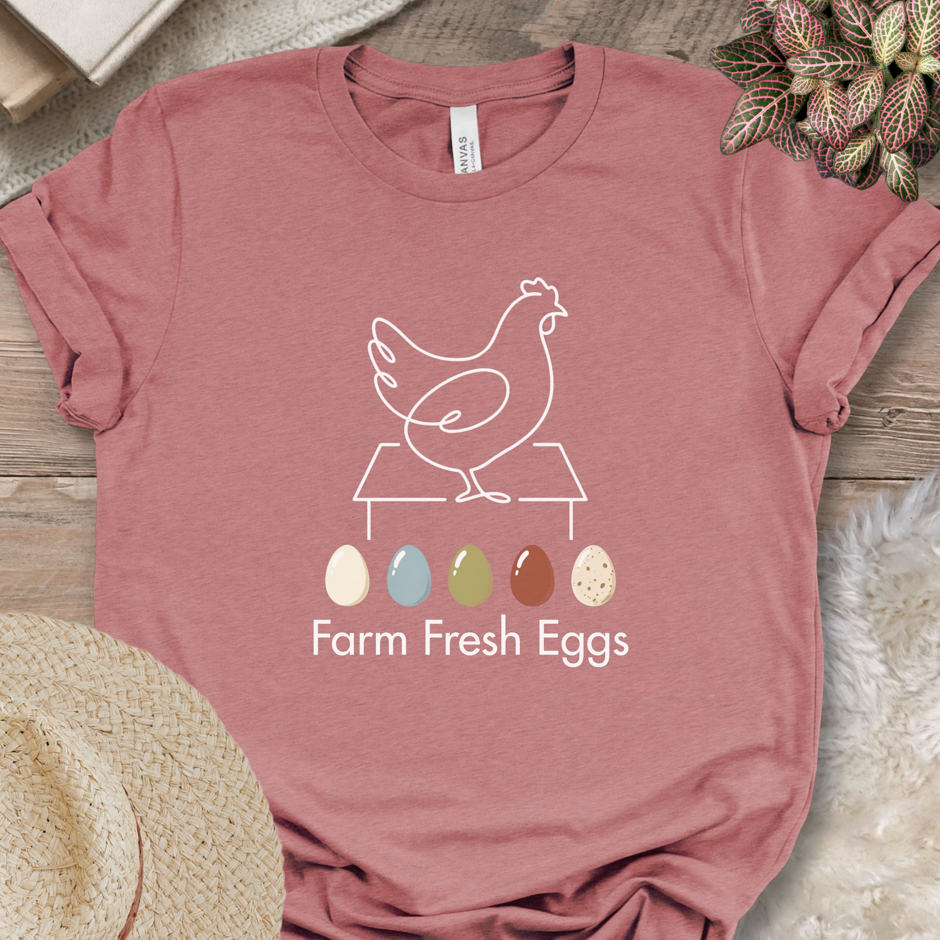 Farm Fresh Eggs Chicken Tee