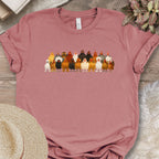 Popular Chicken Breeds Lineup T-Shirt