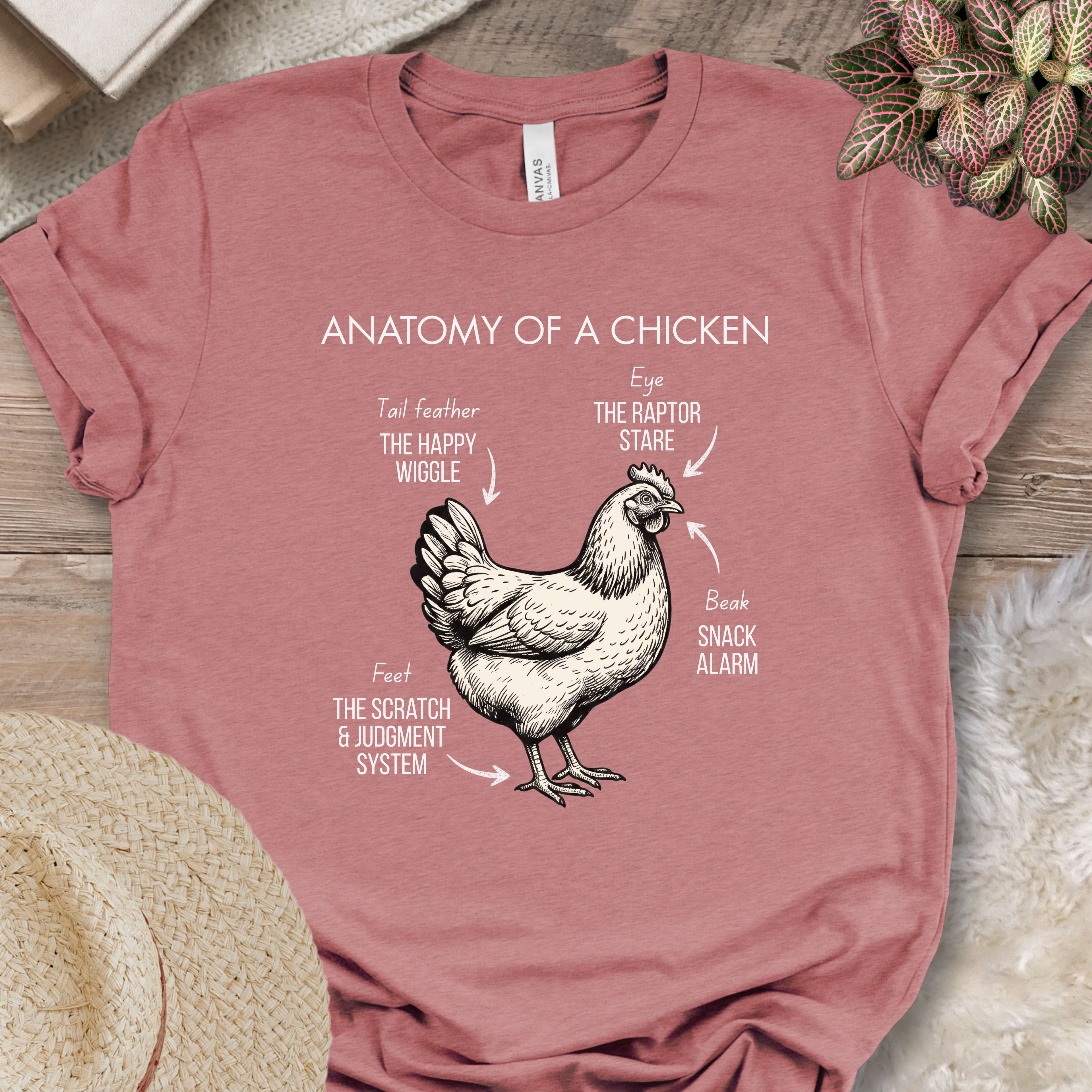 Chicken Anatomy Diagram T-Shirt
