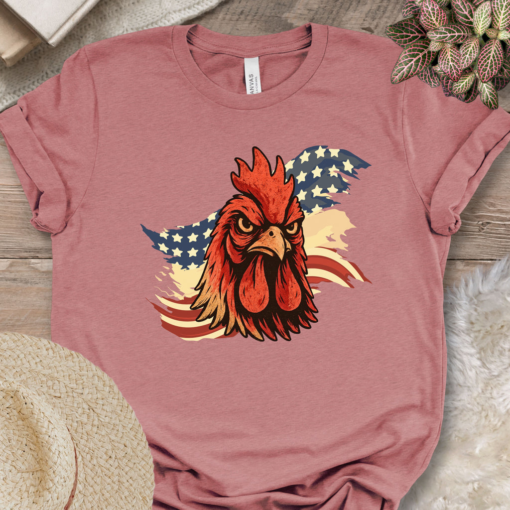 Patriotic Rooster Tee