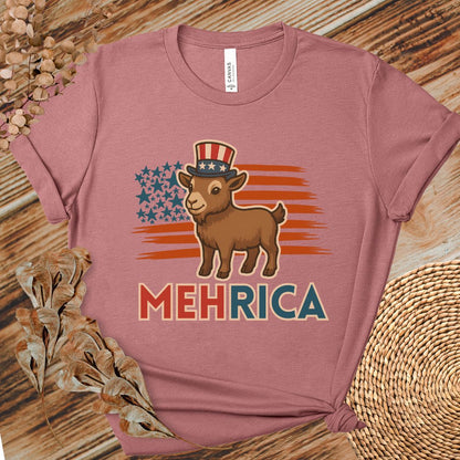 MehRica Patriotic Goat Tee