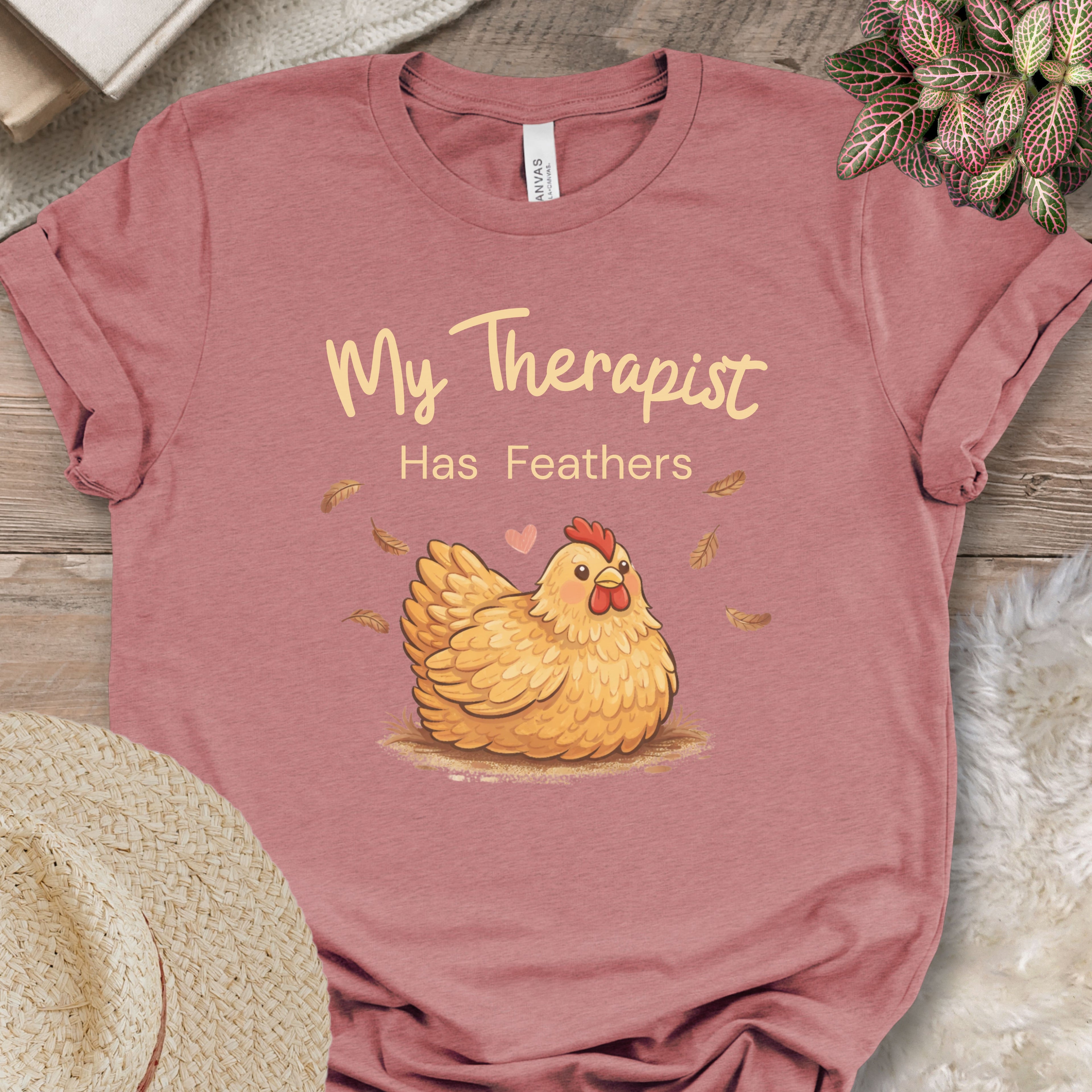 My Therapist Has Feathers Chicken Shirt