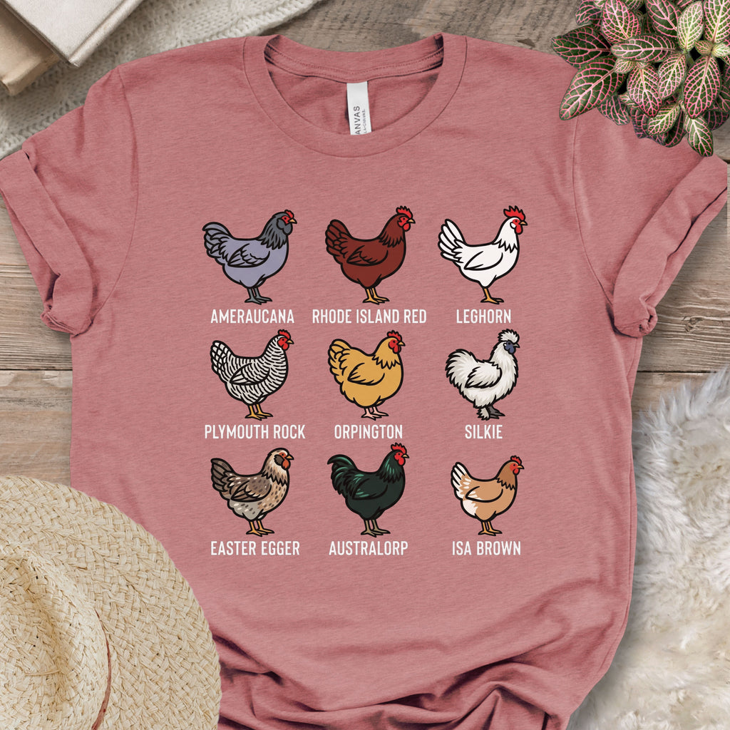 Chicken Breeds Lineup T-Shirt