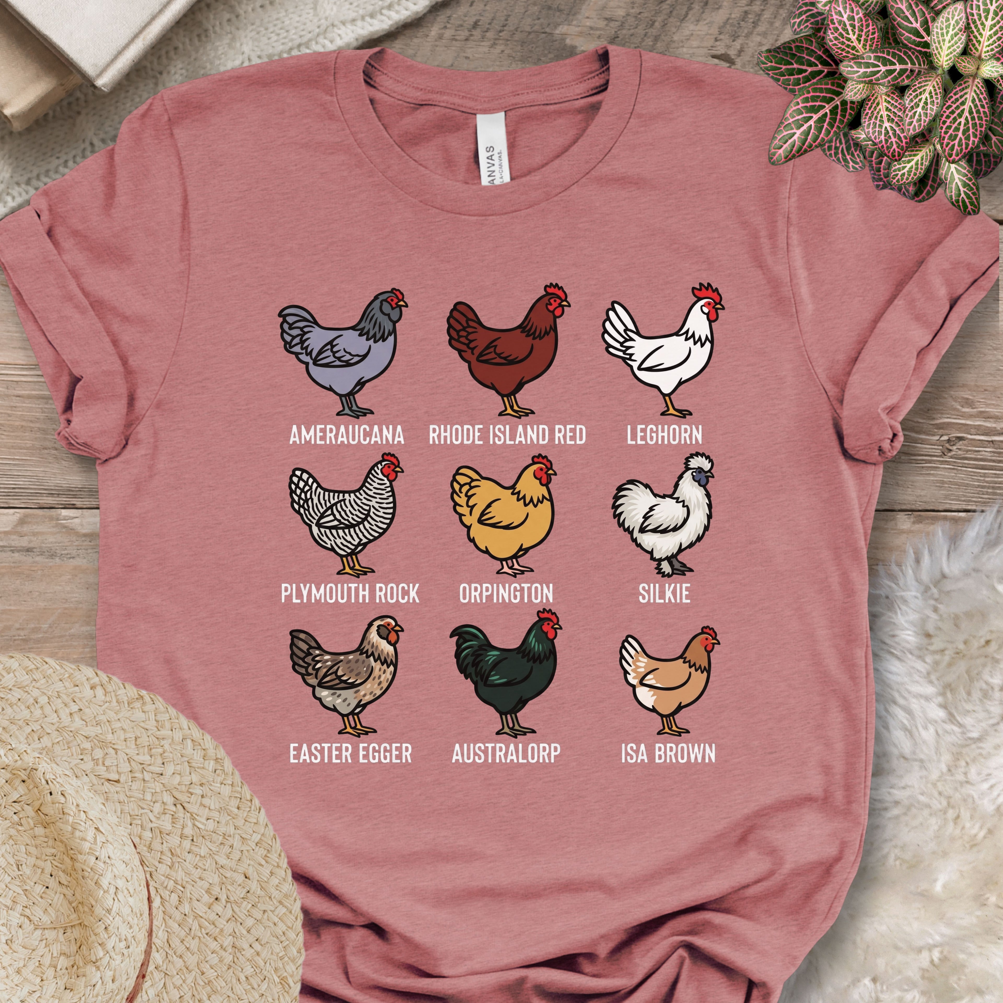 Chicken Breeds Lineup T-Shirt