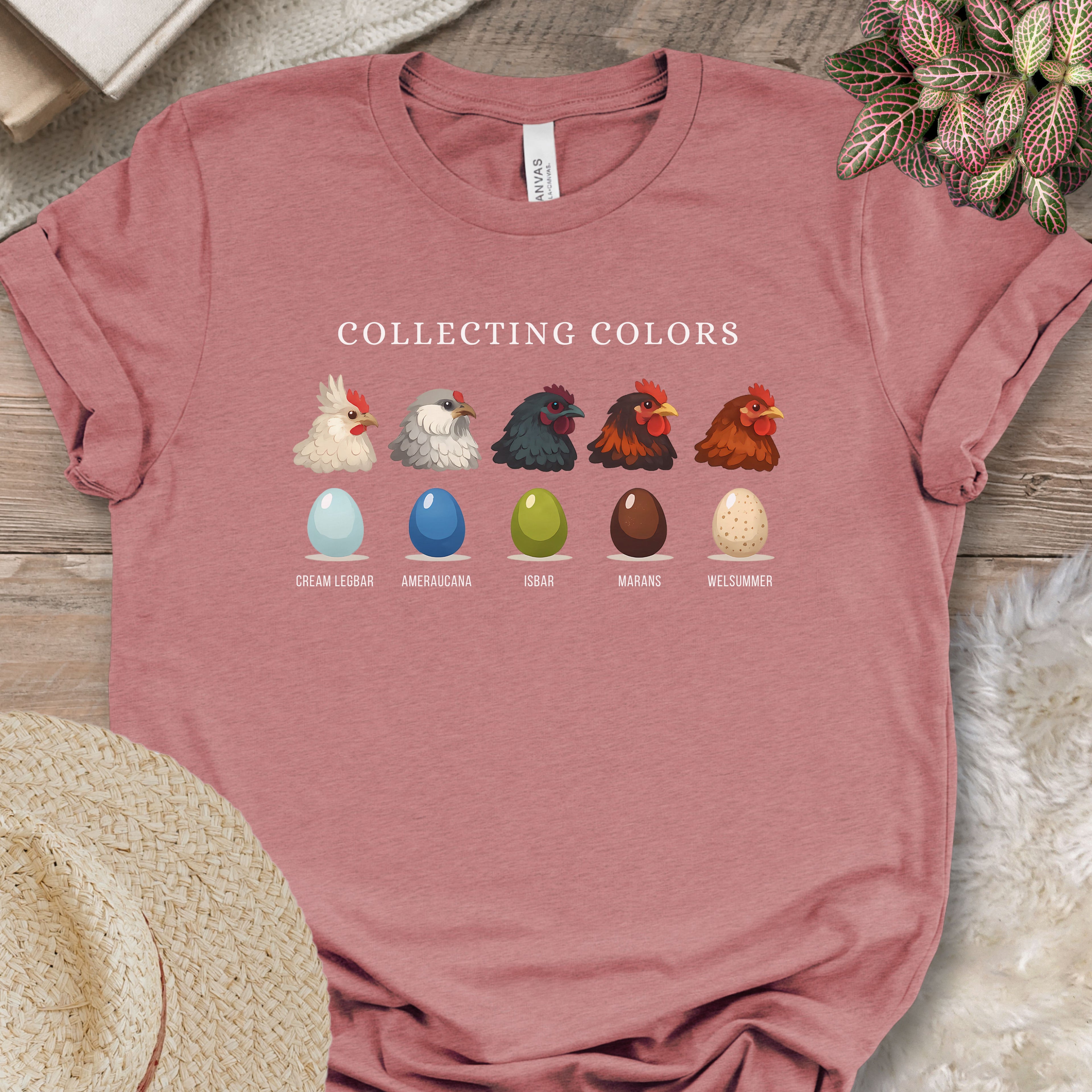 Colorful Farm Fresh Egg Chart Tee