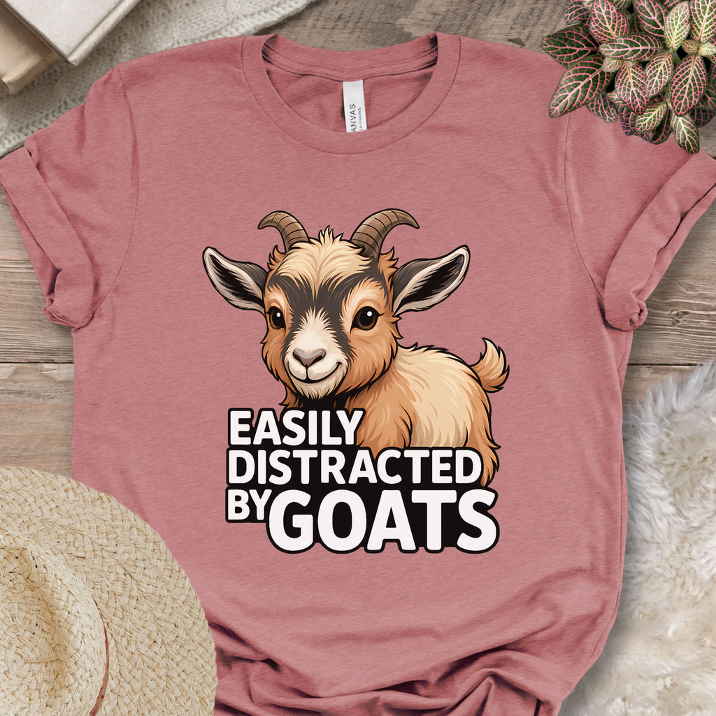Easily Distracted By Goats Tee