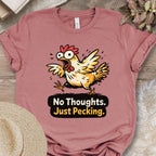 Funny Chicken Brain Empty Humor Tee