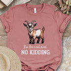 No Kidding Goat Tee