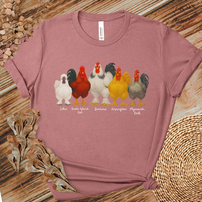 Rooster Roster Chicken T-Shirt