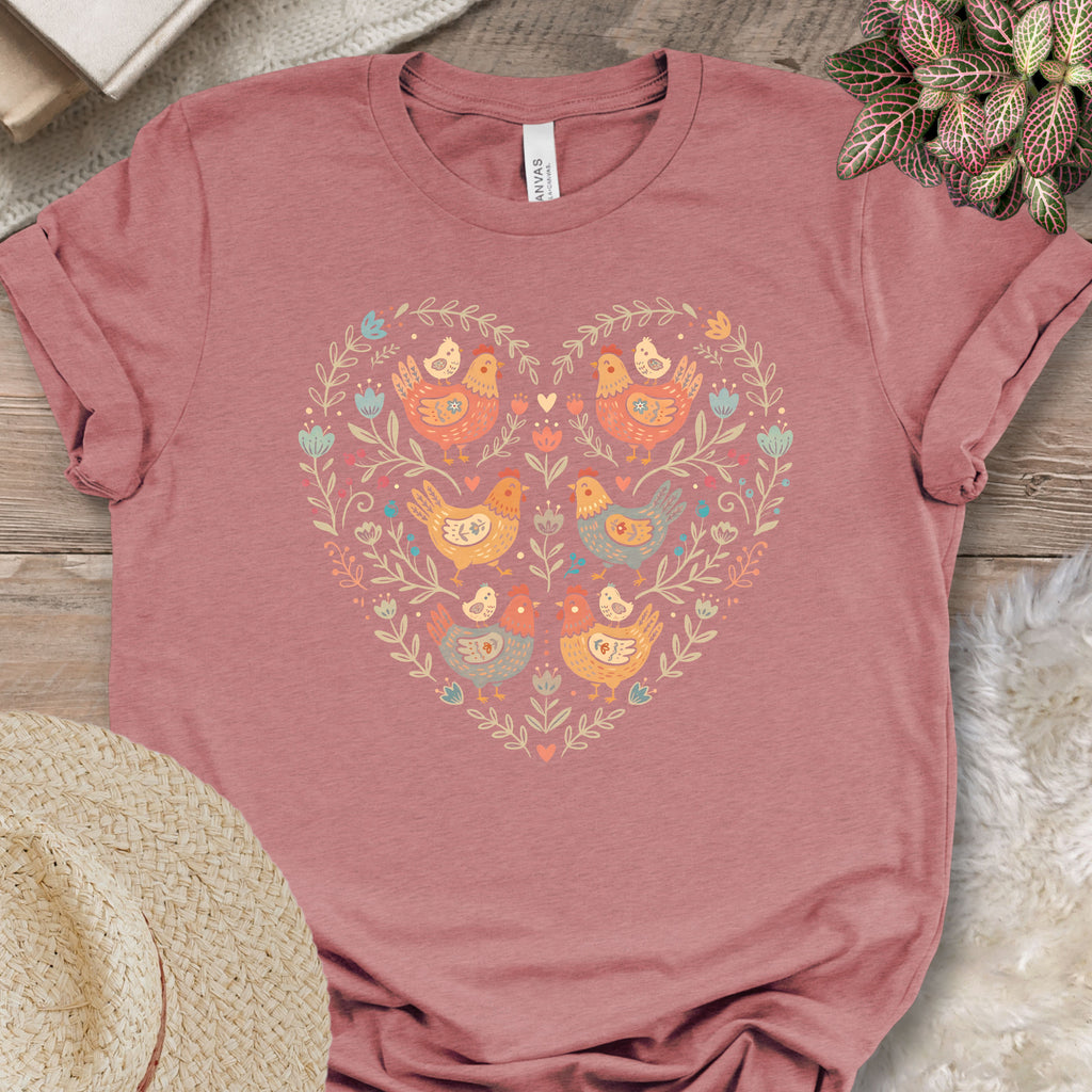 Chicken Heart Pattern Tee