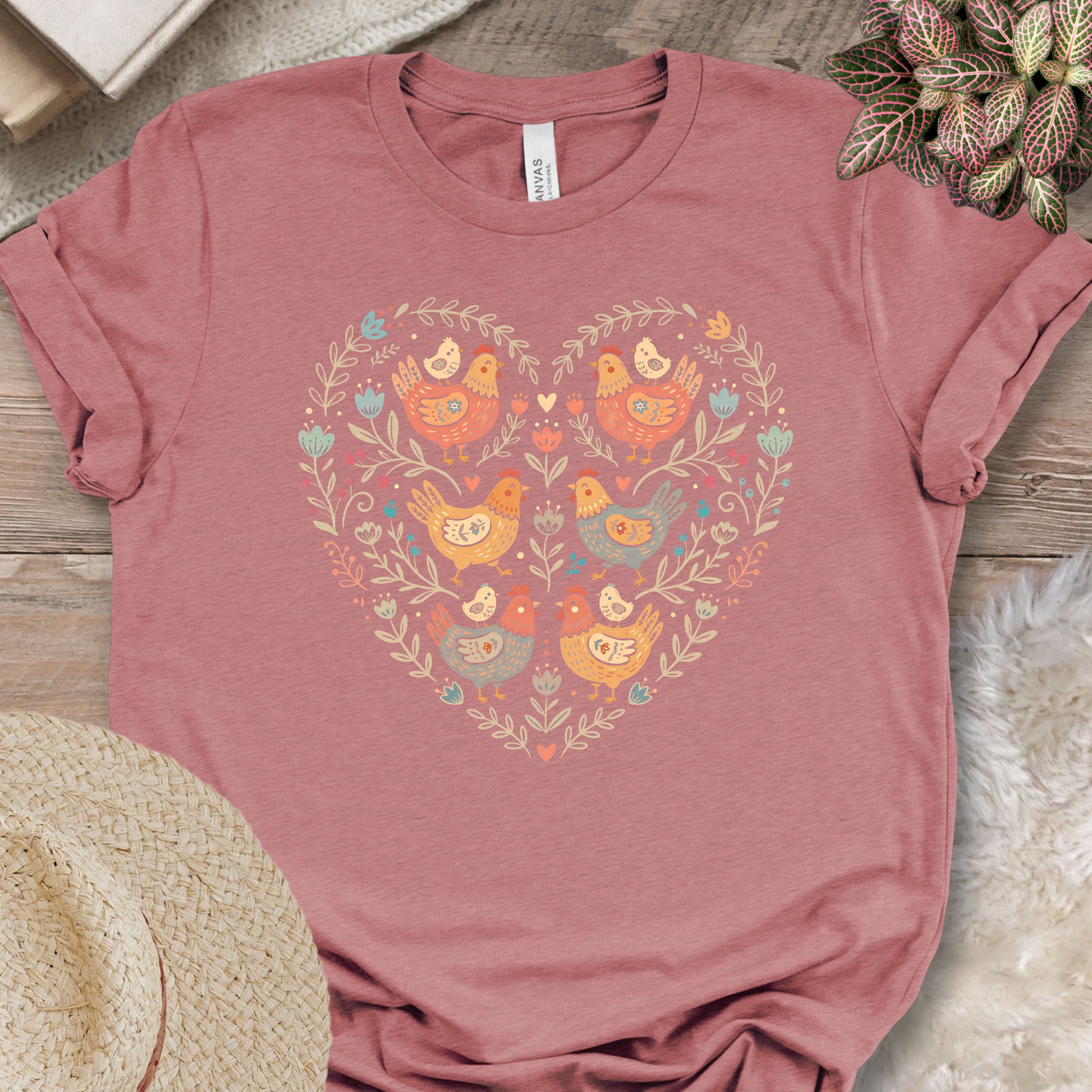 Chicken Heart Pattern Tee
