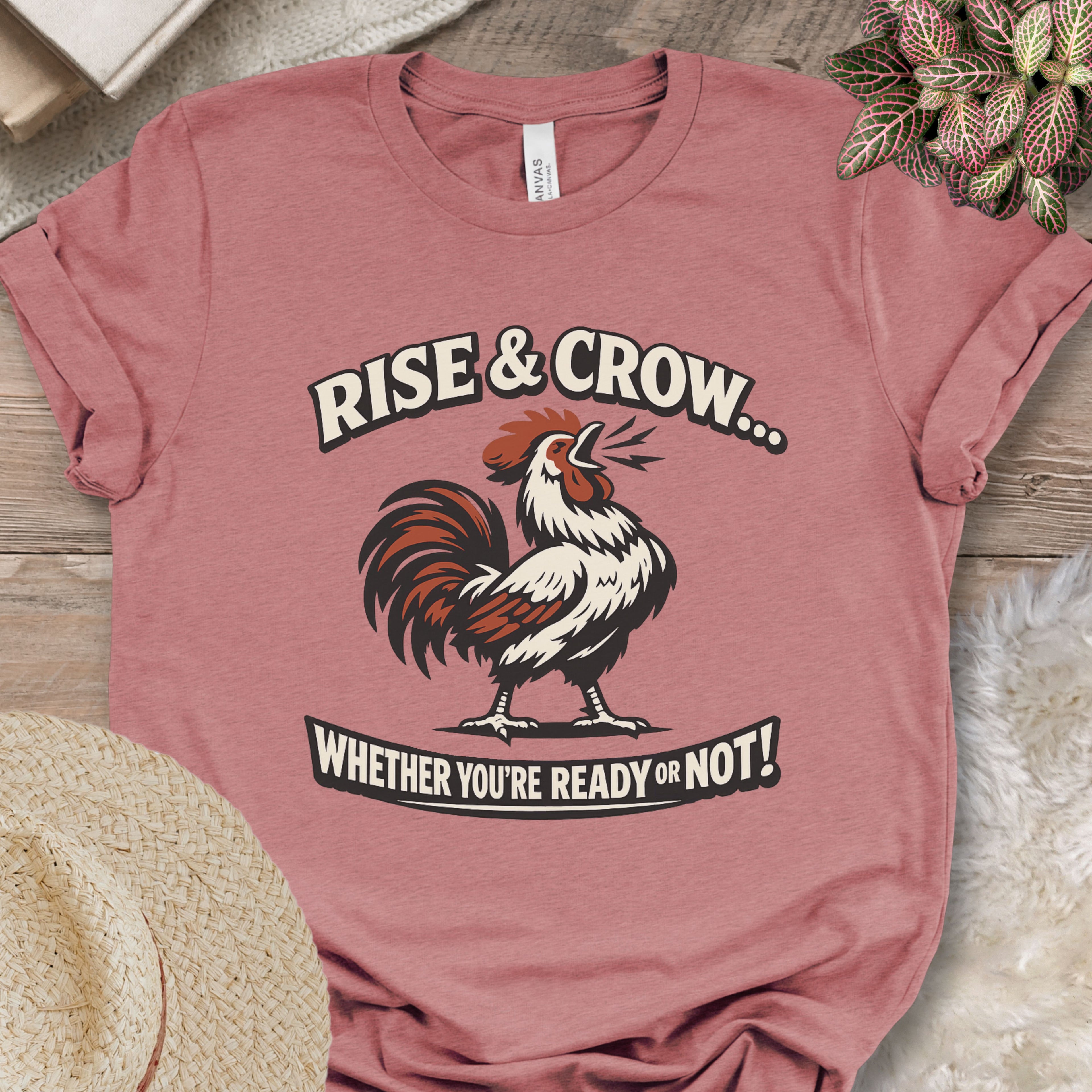 Vintage Rooster Morning Farm Shirt