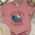 Stars Stripes Chickens Shirt
