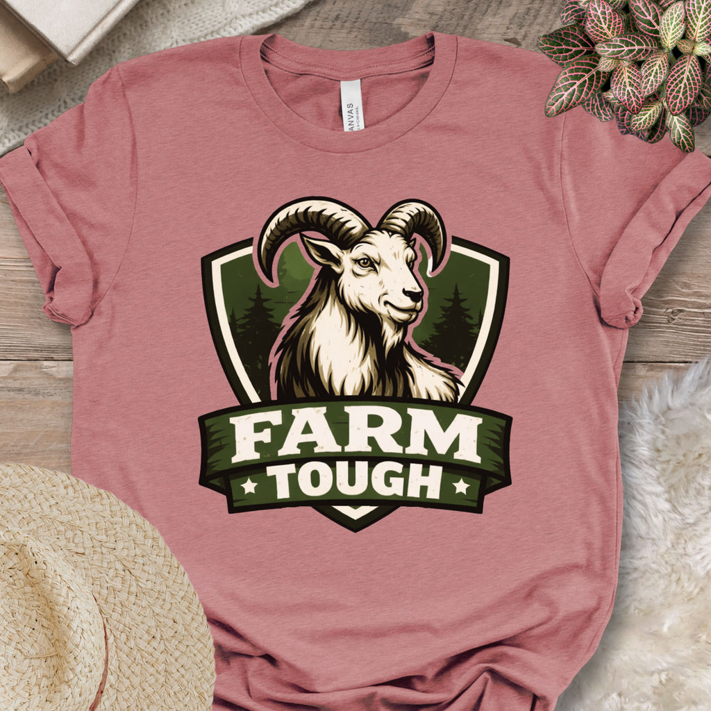 Farm Tough Goat Graphic T-Shirt