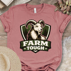 Farm Tough Goat Graphic T-Shirt