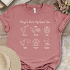 Spare Time Chicken Activities Shirt