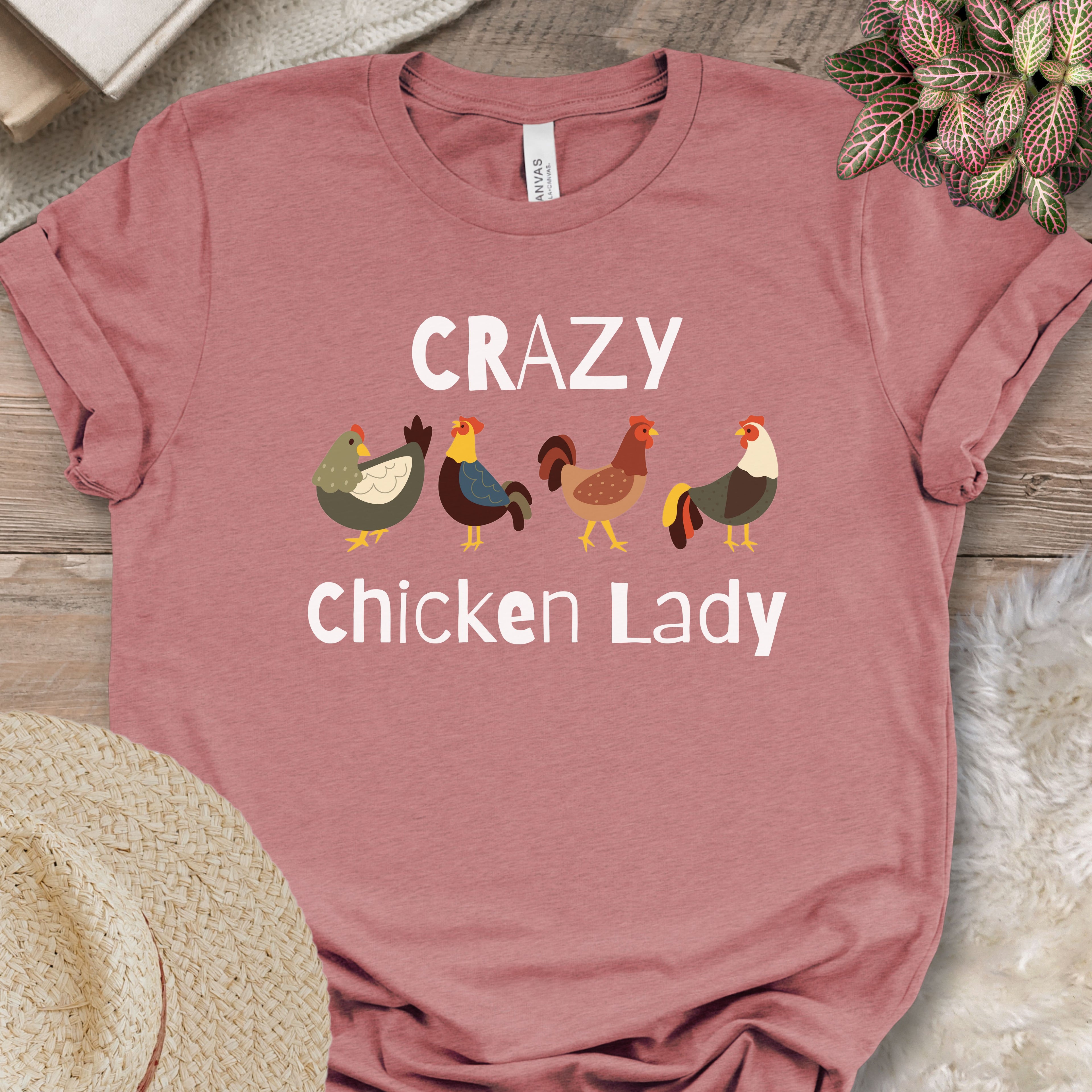 Crazy Chicken Lady T-shirt