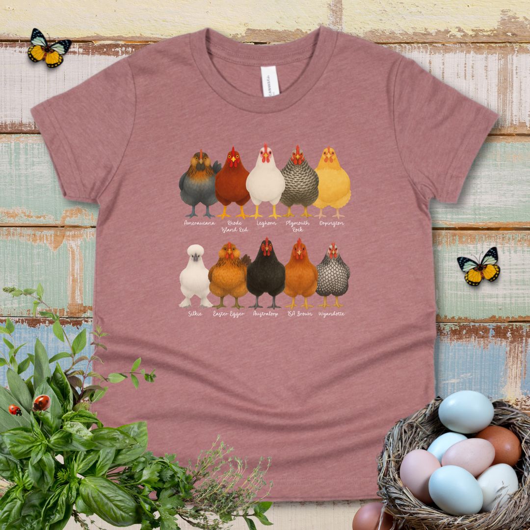 Fancy Chicken Breeds Kids T-Shirt
