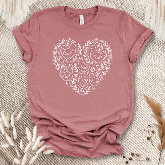 Chicken Heart Floral Tee
