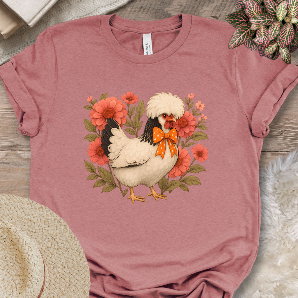 Floral Polish Chicken Shirt
