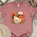 Floral Polish Chicken Shirt