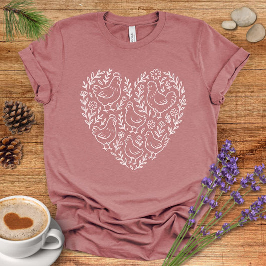 Chicken Heart Floral Tee