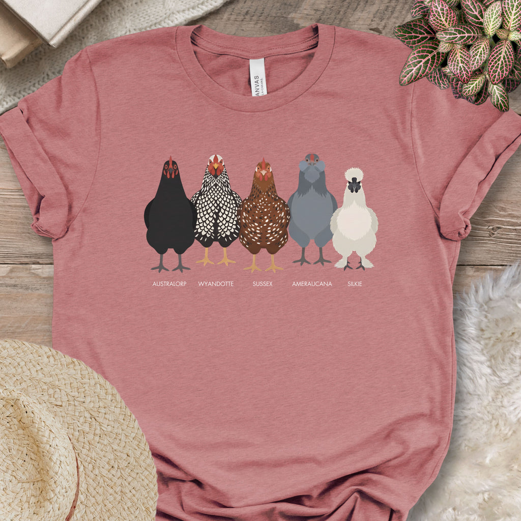 Backyard Chicken Breeds Tee (B)