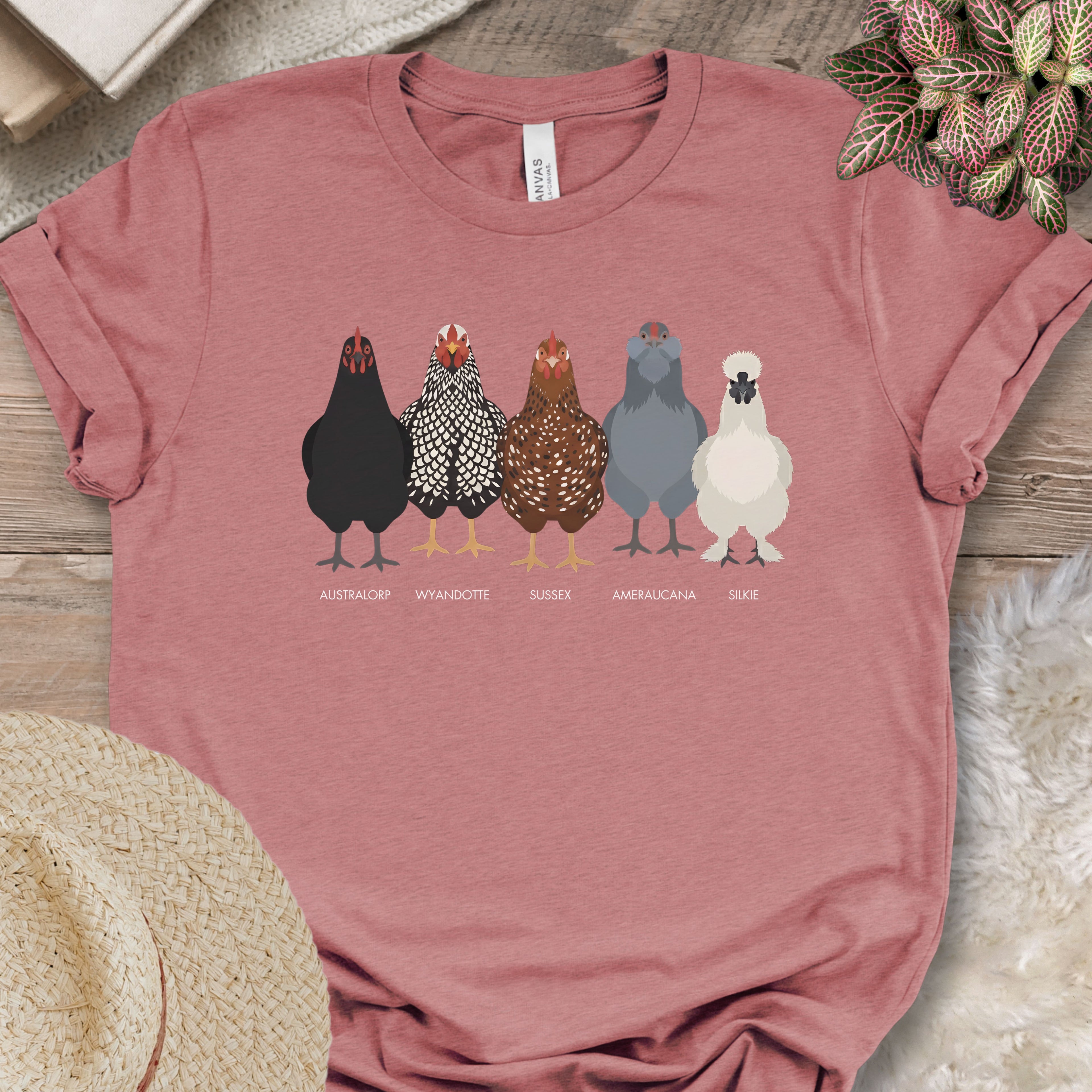 Backyard Chicken Breeds Tee (B)