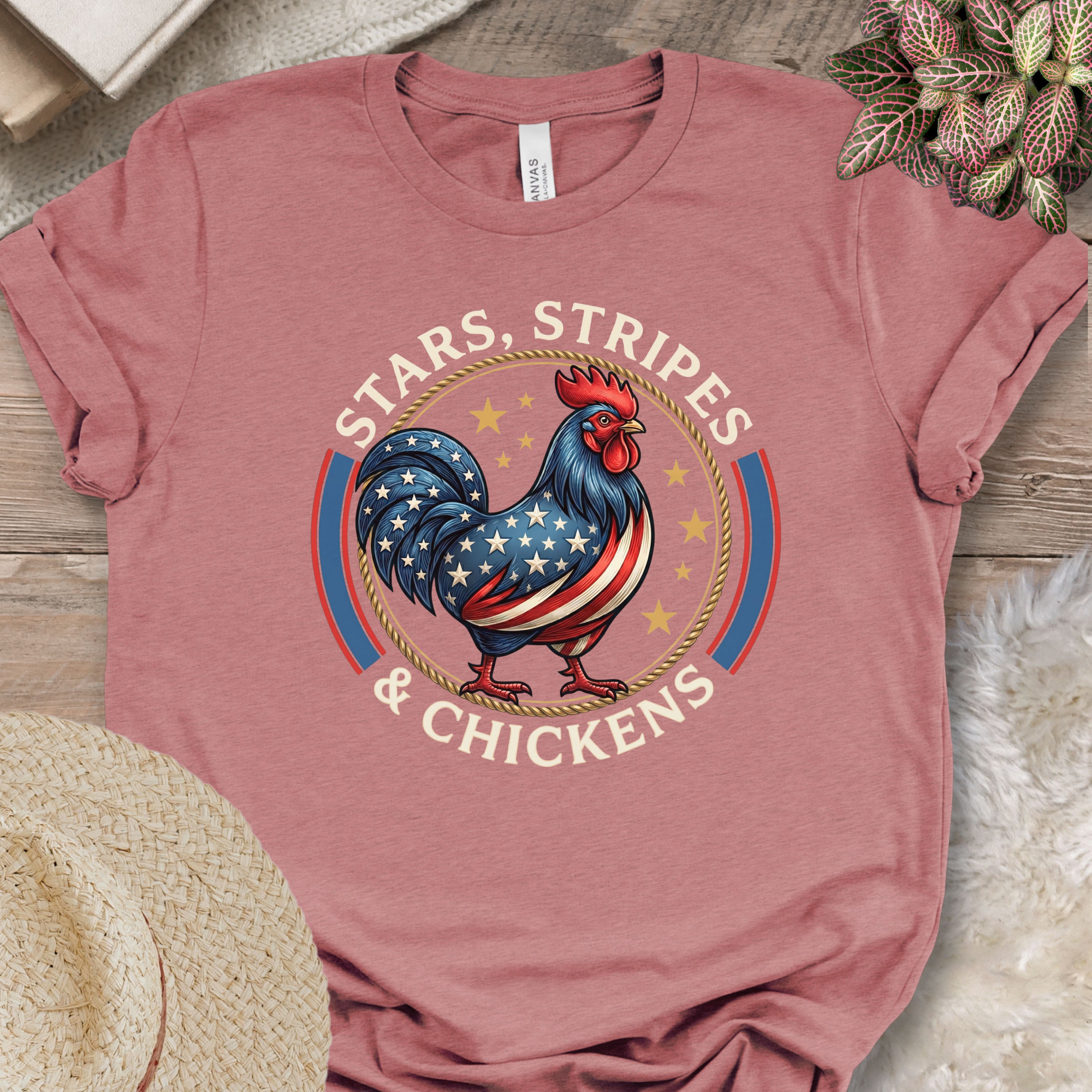 Patriotic Chicken Americana T-Shirt