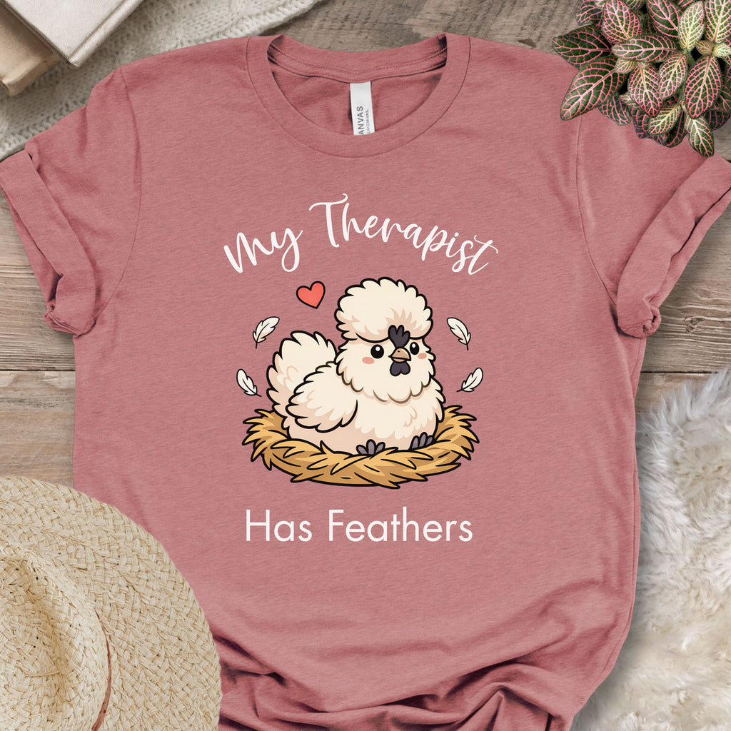 Feathered Therapist Chicken Tee