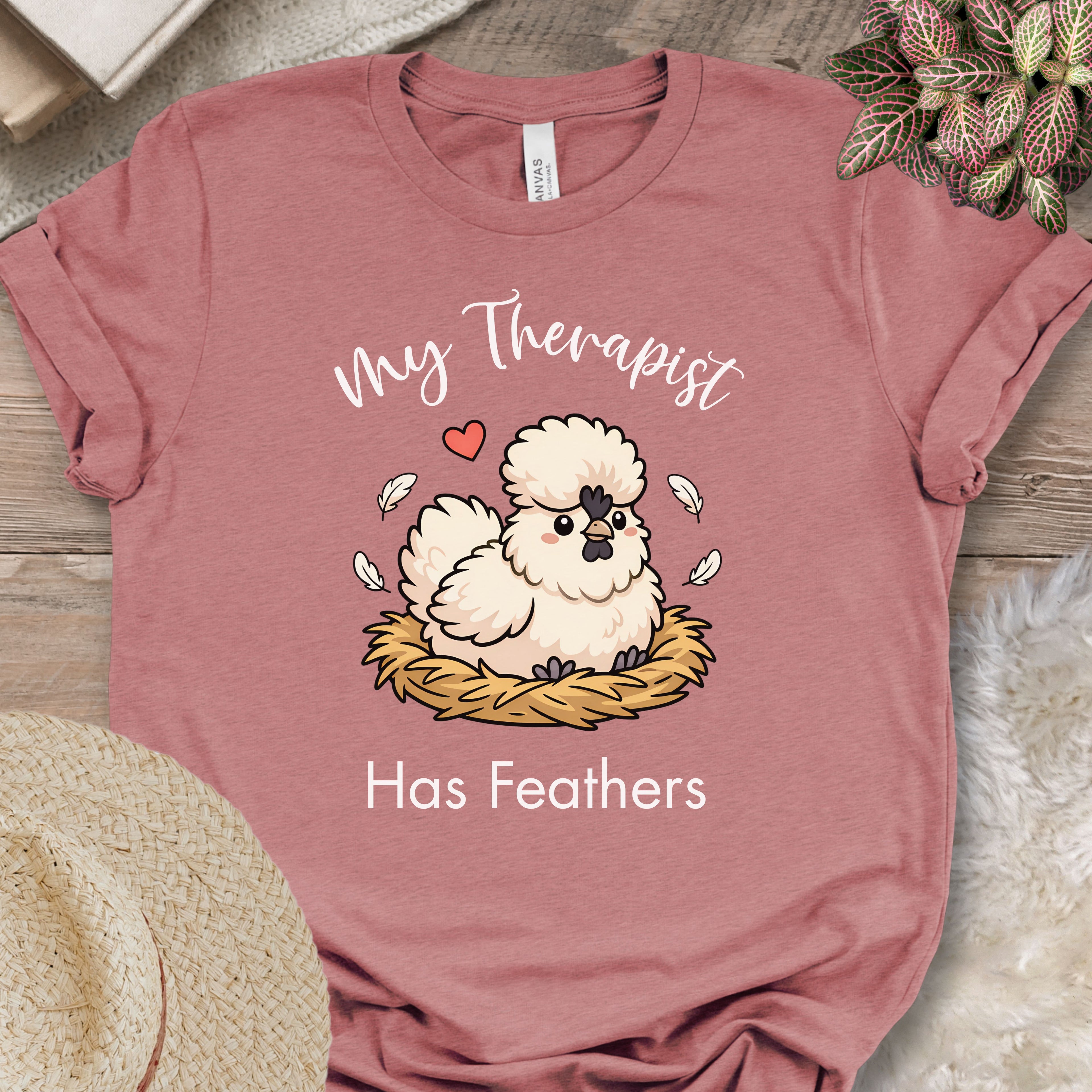Feathered Therapist Chicken Tee