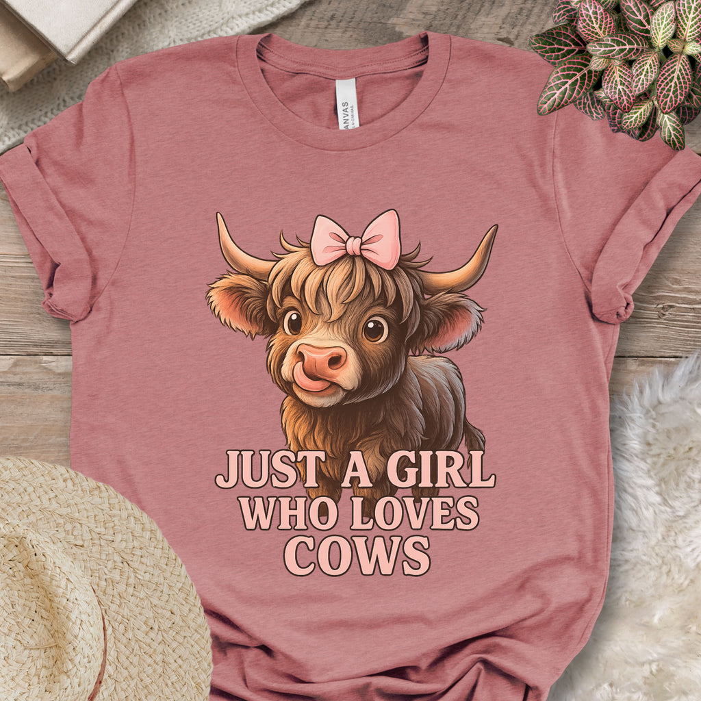 Just a Girl Who Loves Cows Tee