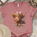 Just a Girl Who Loves Cows Tee