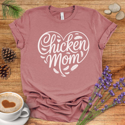 Heart Shaped Chicken Mom Tee