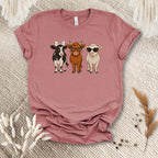Trendy Cow Trio Tee