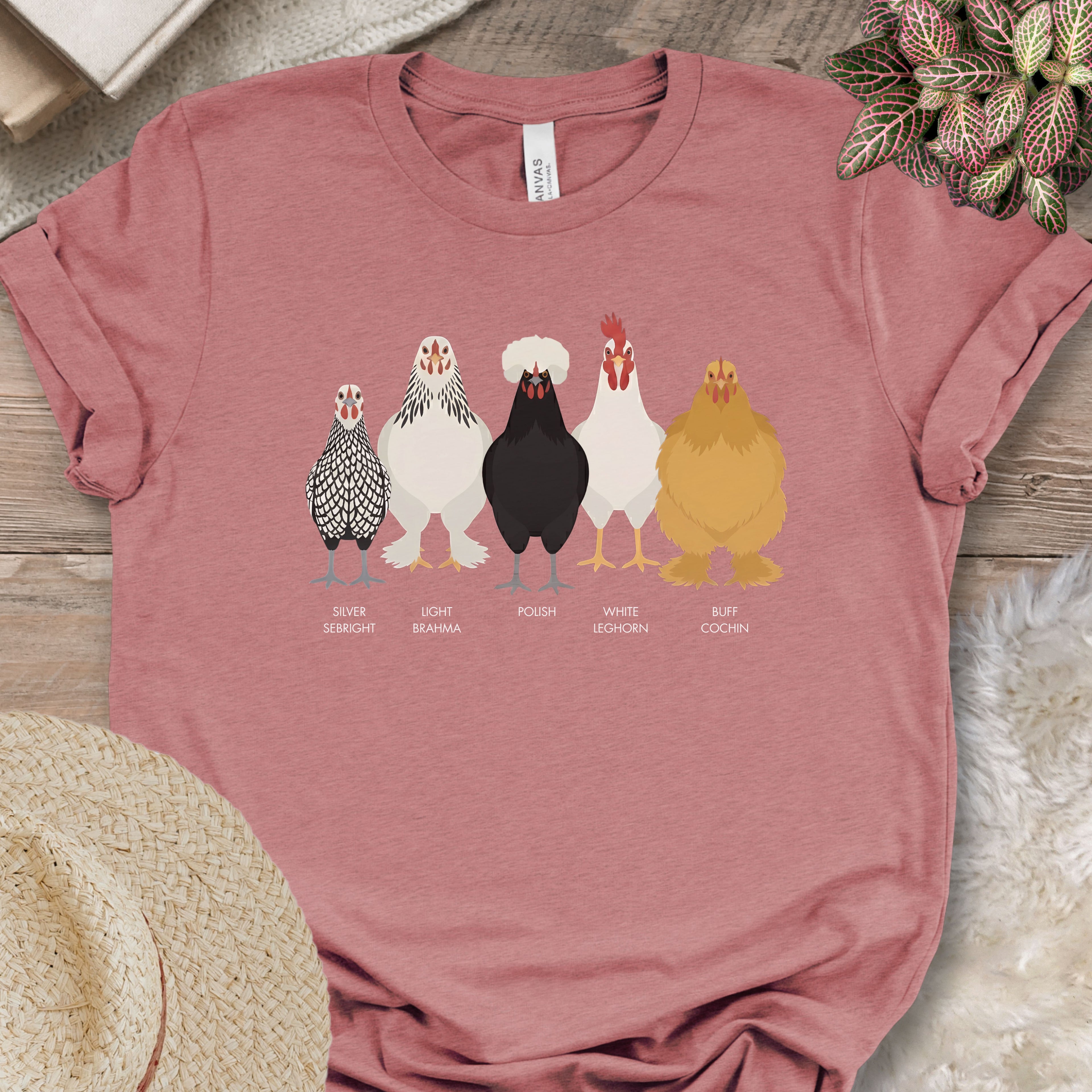 Backyard Chicken Breeds Tee (C)